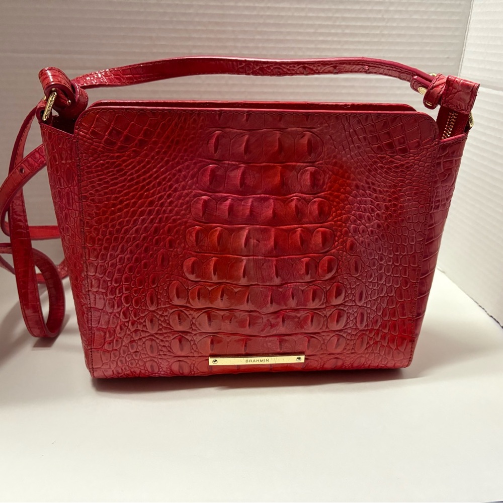 Brahmin Hillary, in variations of Pink Colors, Purse / Crossbody Bag EUC